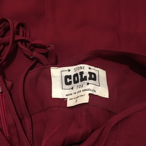 Stone Cold Fox Masonic Gown in Oxblood - Picture 6 of 8